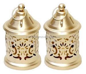 Linterna de regalo de hierro personalizada disponible de alta calidad, linterna colgante decorativa para mesa de Navidad, linterna de Vela decorativa - Product Image 2