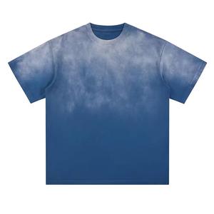 เสื้อยืดผู้ชายสไตล์วินเทจทรงโอเวอร์ไซส์ ผ้าคอตตอน 100% ล้างสีแบบแอซิดวอช สั่งทำโลโก้ได้ ขายส่ง - Product Image 4