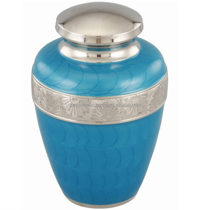 Urne de crémation de premier choix Urne de conception simple moderne Produit commémoratif digne Urne de repos finale en aluminium de haute qualité - Product Image 1