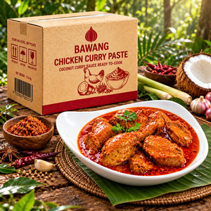 บาวัง ซอสกะหรี่ไก่ฮาลาลมาเลเซีย 40 x 200 กรัม พร้อมปรุง ซอสกะหรี่มะพร้าวหอมเข้มข้น 11 กก. บรรจุกล่องใหญ่ - Product Image 1