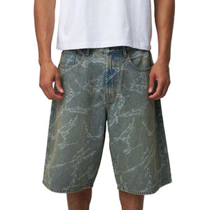 Pantalones Cortos de Mezclilla Holgados para Hombre con Logotipo Personalizado OEM, Estilo Urbano, Bolsillos Cargo Extra Grandes - Product Image 3