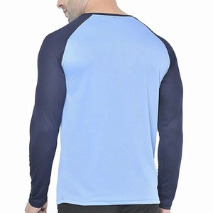 T-shirts d'entraînement pour hommes à manches longues, vierges OEM, personnalisables avec logo, légers et respirants, pour l'été, vente en gros, vêtements de sport pour hommes - Product Image 3