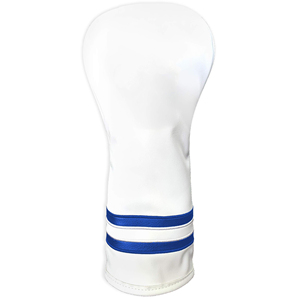 Housse de tête de club de golf en cuir véritable imperméable de haute qualité, numéros personnalisés brodés, fermeture élastique, personnalisable - Product Image 1