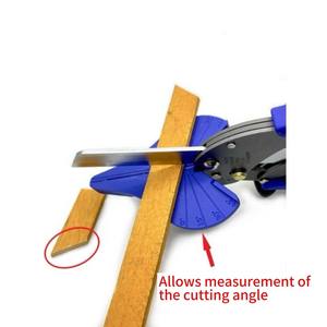 Cisailles à onglets multi-angles en acier pour la coupe du bois, avec poignée souple en plastique, métriques, qualité industrielle OEM - Product Image 3