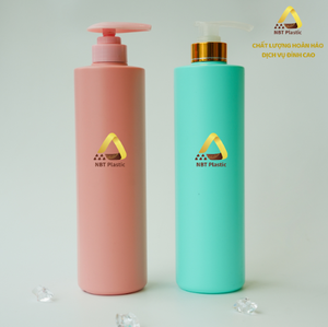 Botella cilíndrica de plástico personalizada HDPE de 800ml al por mayor, diseño para champú, acondicionador, bomba de espuma de ducha y Gel, plástico NBT - Product Image 3