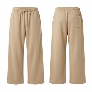 Pantalones Deportivos de Hombre, Estilo Urbano, Anchos, con Cordón Ajustable, de Felpa de Algodón Grueso de 350 g/m², Transpirables, Personalizados - Product Image 5