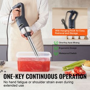 Frullatore a Immersione Commerciale da 500W con Lama in Acciaio Inox da 16 Pollici, Mixer Manuale Professionale con 16 Velocità Variabili - Product Image 4