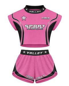 2026 Women's 2-Piece Street Sportswear <b>Set</b> Short Sleeve T-Shirt and Knee-Length Shorts Breathable Non-Pilling - Product Image 2