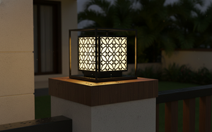 Villa Gate <b>Pillar</b> <b>Light</b> Inox Steel 3500K Warm White AC 220V Decorative Outdoor Lighting for Resort and Hotel - Product Image 2