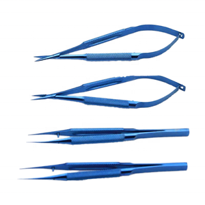 Pinzas Quirúrgicas Microquirúrgicas Azules COBECO INSTRUMENTS, Manuales, de Acero Inoxidable, Certificación CE Clase II, Instrumento para Cirugía Oftálmica - Product Image 4