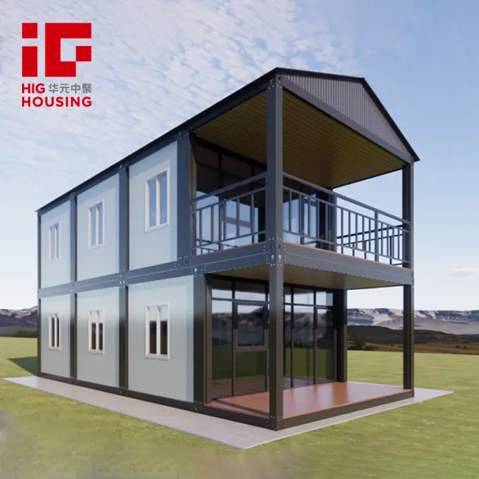 하이 퀄리티 조립식 강철 프레임 구조 20ft 40ft 플랫 팩 휴대용 사무실 컨테이너 판매를 위한 집