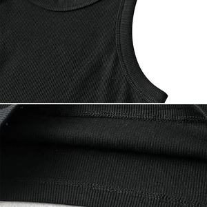 LUXURY IMPEX Camiseta sin Mangas para Mujer, Acanalada, Ligera, de Poliéster/Algodón, Secado Rápido, Transpirable, Fabricación Personalizada - Product Image 2