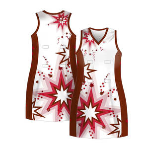 Tenue de netball pour femmes, fabrication sur mesure en usine, robe sublimée ajustée, uniforme de netball pour filles - Product Image 2
