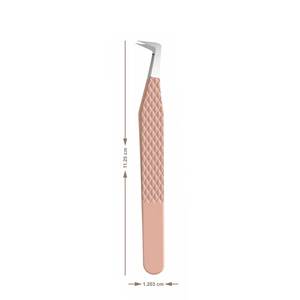 Pinces à cils en acier inoxydable de précision avec pointe lisse pour une application précise - Product Image 2