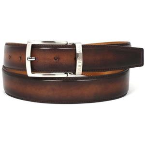 Cinturones de cuero genuino de vaca y búfalo con impresión por transferencia de calor, logotipo personalizado, hechos a mano, duraderos, estilo formal para hombre. - Product Image 1