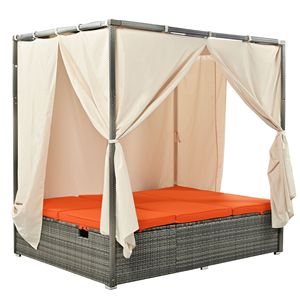 Lettino Prendisole Regolabile ad Alto Comfort con Tenda Disponibile in 3 Colori - Product Image 3