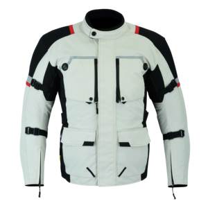 Men's Green Reflective <b>Motorcycle</b> <b>Jacket</b> Full Sleeve Windproof Polyester Adventure Riding Outerwear All Seasons - Product Image 5