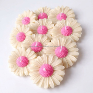 Hot Sale Daisy Shape <b>Candle</b> Set Cute Floral <b>Candles</b> for Baby Shower Wedding Return Gift <b>Bulk</b> USA - Product Image 2