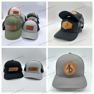 SELF INDUSTRY Adjustable Sporty Solid Custom Christmas Santa <b>Hats</b> Holiday Party Trucker <b>Caps</b> Metal Buckle Closure 100% Cotton - Product Image 3