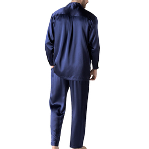 Meilleures ventes - Vêtements de nuit décontractés - Nouveaux ensembles de pyjamas pour hommes - Mode été - 2 pièces - Ensembles de pyjamas en satin et soie - Manches longues - Vêtements de nuit - Vêtements de maison - Product Image 3