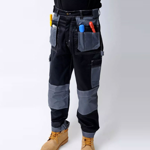 Pantalons de travail de sécurité multi-poches pour hommes, vêtements de travail réfléchissants, pantalons de qualité supérieure, pantalons ou salopettes personnalisés OEM - Product Image 3