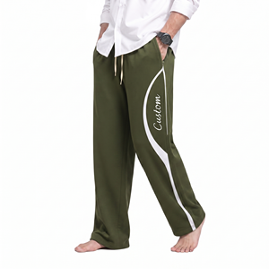 Men's Oversized <b>Jogger</b> Pants Custom Logo Streetwear Casual <b>Trousers</b> Wholesale Manufacturer Solid Olive Green <b>Jogger</b> For Men - Product Image 6