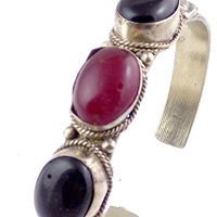 New Arrival- White Metal 3 Stone Religious Charm <b>Bracelets</b> <b>Bangles</b> <b>Bangles</b> - Product Image 1
