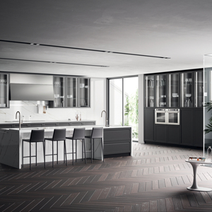 Ensemble d'armoires de cuisine modernes personnalisées JY Project en MDF avec plan de travail en quartz/granit, poignées métalliques, designs d'organisation de luxe - Product Image 3