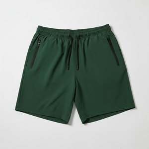 Men Gym Shorts with Zipper Pockets Quick Dry 4 Way Stretch Breathable Workout Running Shorts - Product Image 4