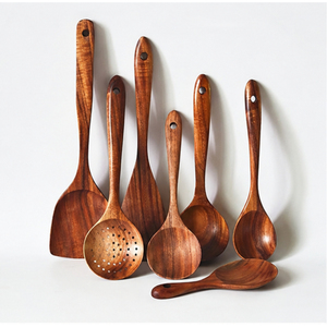Último Diseño: Juego de Utensilios de Cocina de Madera, Espátula, Cucharón y Volteador de Madera Antiadherentes para Cocina - Proveedores Mayoristas - Product Image 1