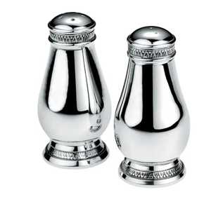 Skies Trader Classic Ceramic <b>Salt</b> and Pepper Shakers Set Ceramic Ivory White Cruet Gold Trim Restaurant Spice Dispenser - Product Image 6