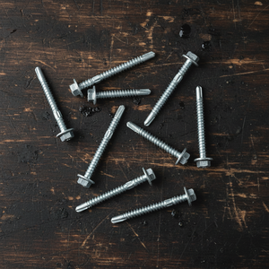 High Strength Class 8 Integrated Metal Washer Roofing <b>Screws</b> - Inch Metric Self-Drilling Fasteners - Product Image 6