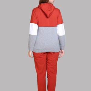 Ensemble de survêtement élégant et léger pour femme, coupe ajustée, à capuche, longueur intégrale, idéal pour l'entraînement sportif estival - Product Image 5
