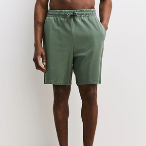 Shorts de bain et de plage pour hommes en gros, couleur unie, pour la gym, le sport et l'extérieur, 100 % polyester non tissé, toile brodée - Product Image 3