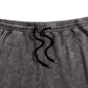 Pantalones cortos tie-dye de diseño personalizado para hombre, estilo urbano, tejidos, lisos, en diferentes colores, a la venta, con estampado sólido. - Product Image 5