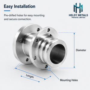 HELSY METALS H-V833 CNC et moyeu à bride usiné, tolérances strictes, résistance à la corrosion pour applications mécaniques industrielles - Product Image 5