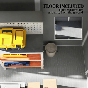 Caseta de Almacenamiento para Jardín, Práctica Casa de Herramientas para sus Artículos Esenciales de Exterior - Product Image 5