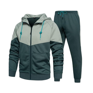 Fashionable Polyester Cotton Fleece Tracksuit Set Crafted For Men Seeking Comfort Warmth And Athletic Style - Product Image 4