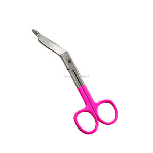 Ciseaux chirurgicaux pour infirmières Lister à poignée rose, en acier inoxydable, manuels, réutilisables, certifiés CE, prix d'usine, meilleur prix de gros - Product Image 1