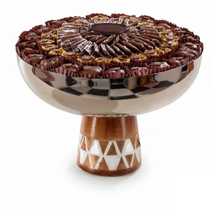 Tazón de Chocolate Metálico de Lujo para Bodas, Hecho a Mano, Plateado, de Acero Inoxidable, para Servir Dulces, Decoración Festiva de Mesa - Product Image 3