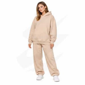 Sweat à capuche oversize pour femme en molleton de coton épais 440 g/m², couleur unie, coupe ample, avec logo en silicone 3D imprimé en relief personnalisé - Product Image 1