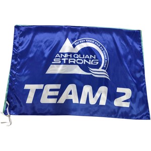 Drapeau rectangulaire personnalisé en polyester avec emblème harpe, mât en acrylique, imprimé numériquement pour activités promotionnelles et utilisation en extérieur - Product Image 4