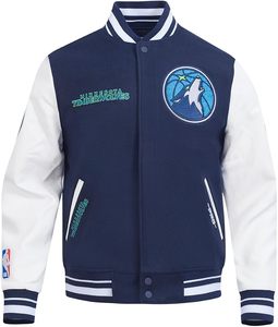 Chaqueta Bomber Bordada de los New York Knicks, 100% Transpirable, de Secado Rápido, Blanca y Azul, con Mangas de Cuero y Ribete en Contraste, Clásica Deportiva para Adultos - Product Image 5