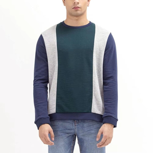เสื้อสเวตเชิ้ตผู้ชายสีเหลืองมัสตาร์ด คอกลม ผ้าฟลีซ 400 กรัม ทรงปกติ ผ้าฝ้ายถัก มีกระเป๋า สวมใส่สบายๆ สำหรับฤดูใบไม้ร่วง ลายดิจิทัล - Product Image 1