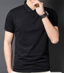 Camiseta Polo Negra Sólida para Hombre de Micah Corp, Logotipo Personalizado, Absorbe la Humedad, Secado Rápido, Corte Ajustado - Product Image 2