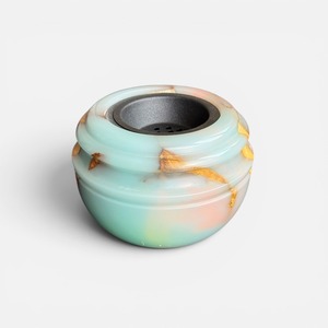 Quemador de Incienso de Resina de Madera Decorativo Premium, Mabkhara Árabe Hecha a Mano con Acabado de Lujo para Aromatizar el Hogar, Hoteles, Mezquitas, Ramadán - Product Image 1