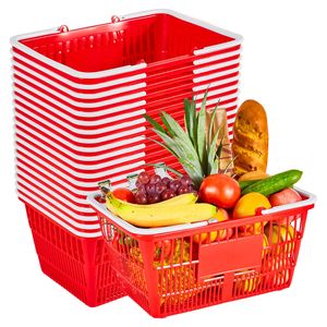20 Cestini Impilabili in Plastica PE da 21L con Struttura a Rete Densa e Manici per Carichi fino a 9 kg - Product Image 1