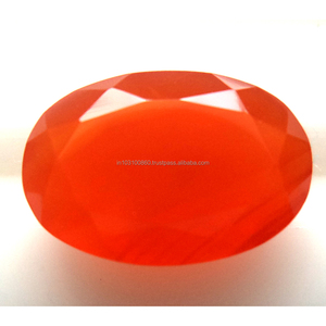 PDM Gems Pierres précieuses en vrac orange Cornaline pour la fabrication de bijoux Cabochons ovales faits à la main coupés par un vendeur indien - Product Image 2