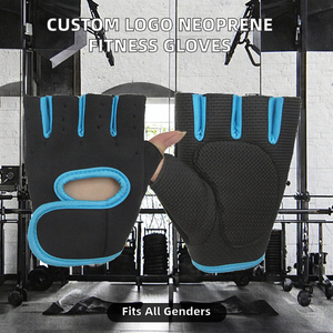 Gants de musculation en néoprène à demi-doigts avec logo personnalisé, pour la gym, le fitness, le cyclisme à domicile, unisexes, pour le sport en plein air, protection extensible - Product Image 5