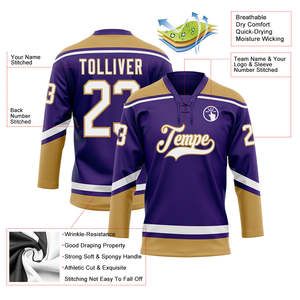 Camiseta de Hockey Personalizada, 100% Poliéster, Ropa Deportiva Casual de Manga Larga, Sudadera con Diseño de Impresión por Sublimación - Product Image 4